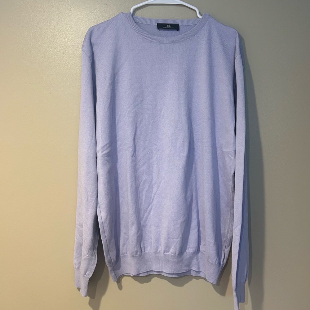 men’s lavender montechiaro lightweight sweatshirt long sleeve sweater pastel